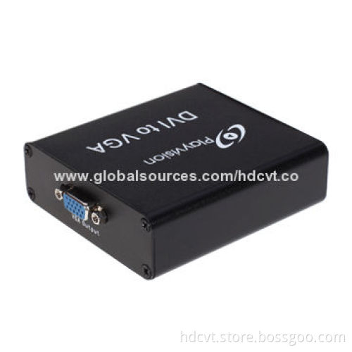 DVI to VGA Converter for HDTVs, 1,920 x 1,080-pixel, 5V DC/1A